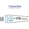 imageAvery 3 Ring Binder 1 Inch Round Rings Retro Collection Radiant Heart 26804