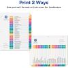 imageAvery 31Tab Dividers for 3 Ring Binders Customizable Table of Contents Multicolor Tabs 12 Sets 11129Divider