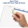 imageAvery 3Tab Unpunched Dividers for Use with Any Binding System Easy Print ampamp Apply Clear Label Strip Index Maker Customizable White Tabs 25 Sets 114425 Sets