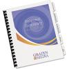imageAvery 3Tab Unpunched Dividers for Use with Any Binding System Easy Print ampamp Apply Clear Label Strip Index Maker Customizable White Tabs 25 Sets 114425 Sets