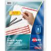 imageAvery 3Tab Unpunched Dividers for Use with Any Binding System Easy Print ampamp Apply Clear Label Strip Index Maker Customizable White Tabs 25 Sets 114425 Sets
