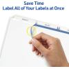 imageAvery 3Tab Unpunched Dividers for Use with Any Binding System Easy Print ampamp Apply Clear Label Strip Index Maker Customizable White Tabs 25 Sets 1144225 Sets