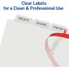 imageAvery 5 Tab Dividers for 3 Ring Binder Easy Print ampamp Apply Clear Label Strip Index Maker Customizable White Tabs 5 Sets 1143625 sets
