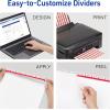 imageAvery 5 Tab Dividers for 3 Ring Binder Easy Print ampamp Apply Clear Label Strip Index Maker Customizable White Tabs 5 Sets 1143625 sets