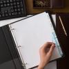imageAvery 5 Tab Dividers for 3 Ring Binder Easy Print ampamp Apply Clear Label Strip Index Maker Customizable White Tabs 5 Sets 1143650 sets