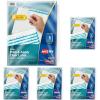 imageAvery 5 Tab Plastic Dividers for 3 Ring Binder Easy Print ampamp Apply Clear Label Strip Index Maker Customizable Multicolor Tabs 5 Sets 11452Frosted White