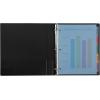 imageAvery 5 Tab Plastic Dividers for 3 Ring Binder Easy Print ampamp Apply Clear Label Strip Index Maker Customizable Multicolor Tabs 5 Sets 11452Multicolor