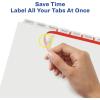 imageAvery 5007278211447 Print ampamp Apply Clear Label Dividers Index Maker Easy Apply Printable Label Strip 8 White Tabs 25 Sets Case Pack of 6