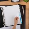 imageAvery 5Tab Extra Wide Binder Dividers Easy Print ampamp Apply Clear Label Strip Index MakerWhite 5 Sets 114401set