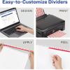 imageAvery 5Tab Extra Wide Binder Dividers Easy Print ampamp Apply Clear Label Strip Index MakerWhite 5 Sets 11440One Size