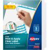imageAvery 5Tab Extra Wide Binder Dividers Easy Print ampamp Apply Clear Label Strip Index MakerWhite 5 Sets 11440One Size