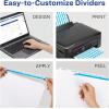 imageAvery 5Tab Extra Wide Binder Dividers Easy Print ampamp Apply Clear Label Strip Index MakerWhite 5 Sets 11440One Size Pack of 10