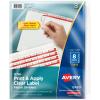 imageAvery 8 Tab Plastic Dividers for 3 Ring Binder Easy Print ampamp Apply Clear Label Strip Index Maker Customizable Frosted White Tabs 5 Sets 12450Frosted White