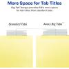 imageAvery 8Tab Binder Dividers Insertable Clear Big Tabs 1 Set 11112