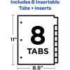 imageAvery 8Tab Binder Dividers Insertable Multicolor Big Tabs 1 Set 11123