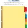 imageAvery 8Tab Binder Dividers for School Medical Office Supply or Home Organization Insertable Multicolor Big Tabs 6 Sets 111111pack