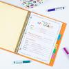 imageAvery 8Tab Binder Dividers for School Medical Office Supply or Home Organization Insertable Multicolor Big Tabs 6 Sets 111111pack