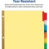 imageAvery 8Tab Binder Dividers for School Medical Office Supply or Home Organization Insertable Multicolor Big Tabs 6 Sets 1111148Pack