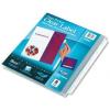 imageAvery 8Tab Sheet Protector Dividers Printable Easy Peel Clear Labels Index Maker White Tabs 1 Set 75501Letter 85 x 11
