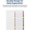 imageAvery AZ Dividers for 3 Ring Binders 26 Tabs per Set Customizable Table of Contents Multicolor Arched Tabs Great for Organizing Reports Projects and More 11844