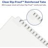 imageAvery AveryStyle Legal Side Tab Dividers 26Tab 76100 Letter Size White 25 per Set 11397One Size Pack of 12