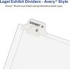 imageAvery AveryStyle Legal Side Tab Dividers 26Tab 76100 Letter Size White 25 per Set 11397One Size Pack of 12