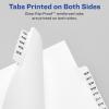 imageAvery AveryStyle Legal Side Tab Dividers 26Tab 76100 Letter Size White 25 per Set 11397One Size Pack of 12