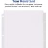 imageAvery Big Tab ExtraWide Insertable Clear Tab Dividers for 3 Ring Binders 8Tab Set White 6 Sets 11254Clear