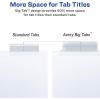 imageAvery Big Tab ExtraWide Insertable Clear Tab Dividers for 3 Ring Binders 8Tab Set White 6 Sets 11254Clear