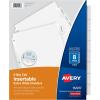 imageAvery Big Tab ExtraWide Insertable Clear Tab Dividers for 3 Ring Binders 8Tab Set White 6 Sets 11254Clear