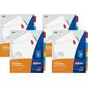 imageAvery Big Tab ExtraWide Insertable Clear Tab Dividers for 3 Ring Binders 8Tab Set White 6 Sets 11254Multicolor
