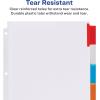 imageAvery Big Tab ExtraWide Insertable Clear Tab Dividers for 3 Ring Binders 8Tab Set White 6 Sets 11254Multicolor