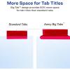imageAvery Big Tab ExtraWide Insertable Clear Tab Dividers for 3 Ring Binders 8Tab Set White 6 Sets 11254Multicolor