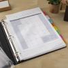 imageAvery Big Tab ExtraWide Insertable Clear Tab Dividers for 3 Ring Binders 8Tab Set White 6 Sets 11254Multicolor