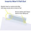 imageAvery Big Tab ExtraWide Insertable Clear Tab Dividers for 3 Ring Binders 8Tab Set White 6 Sets 11254White