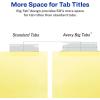 imageAvery Big Tab Insertable Dividers for 3 Ring Binders 8Tab Set Buff Paper Clear Tabs Binder Divider Value Pack of 11112 24 Sets Total 111151 pack
