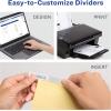 imageAvery Big Tab Insertable Dividers for 3 Ring Binders 8Tab Set Buff Paper Clear Tabs Binder Divider Value Pack of 11112 24 Sets Total 111151 pack