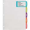 imageAvery Big Tab Printable Large White Label Dividers 5Tab with Easy Peel Labels Dividers for 3 Ring Binders 20 Sets 14440One Size