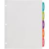 imageAvery Big Tab Printable White Label Dividers 5Tab with Easy Peel Labels Dividers for 3 Ring Binders 20 Sets 14434One Size Pack of 12