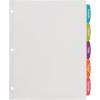 imageAvery Big Tab Printable White Label Dividers 5Tab with Easy Peel Labels Dividers for 3 Ring Binders 20 Sets 14434One Size Pack of 120