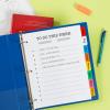 imageAvery Big Tab Write ampamp Erase 8 Tab Dividers for 3 Ring Binders Multicolor Divider Tabs Great for Organizing Projects Reports Finances 6Pack 230798 Tabs