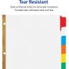 imageAvery Big Tab Write ampamp Erase 8 Tab Dividers for 3 Ring Binders Multicolor Divider Tabs Great for Organizing Projects Reports Finances 6Pack 230798 Tabs