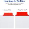 imageAvery Big Tab Write ampamp Erase 8 Tab Dividers for 3 Ring Binders Multicolor Divider Tabs Great for Organizing Projects Reports Finances 6Pack 230798 Tabs
