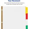 imageAvery Big Tab Write ampamp Erase Dividers for 3 Ring Binders 5Tab Set Multicolor Divider Tabs Great for Organizing Projects Reports Finances and More 6Pack of 230766 Sets