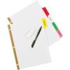 imageAvery Big Tab Write ampamp Erase Dividers for 3 Ring Binders 5Tab Set Multicolor Divider Tabs Great for Organizing Projects Reports Finances and More 6Pack of 230766 Sets