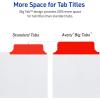 imageAvery Big Tab Write ampamp Erase Dividers for 3 Ring Binders 5Tab Set Multicolor Divider Tabs Great for Organizing Projects Reports Finances and More 6Pack of 230761 Set