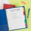 imageAvery Big Tab Write ampamp Erase Dividers for 3 Ring Binders 5Tab Set Multicolor Divider Tabs Great for Organizing Projects Reports Finances and More 6Pack of 230766 Sets