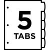 imageAvery Big Tab Write ampamp Erase Durable Plastic Dividers 8Tab Set Multicolor Brights 3 Sets 212105 tab