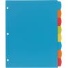 imageAvery Big Tab Write ampamp Erase Durable Plastic Dividers 8Tab Set Multicolor Brights 3 Sets 212108 tab