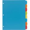 imageAvery Big Tab Write ampamp Erase Durable Plastic Dividers 8Tab Set Multicolor Brights 3 Sets 212108 tab